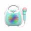Blue Tooth Kids Music Player Box Machine Speaker With Microphone Girls Boys Portable LED Light Karaoke RGB Speaker