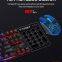 Conjunto de teclado e mouse TF260 luminoso. Conjunto de três pe?as: teclado de jogos com 87 teclas, mouse e mouse pad