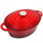 Oval shape induction casserole soup pot cast iron enamel cooking pot cast iron enameled casserole oval iron dutch oven