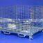 Industrial folding galvanized metal containers