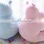 soft plush hippo toys/stuffed plush sitting hippo for sleep/pink plush stuffed hippo