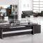 black l shaped office desk wholesale boss executive office desk (SZ-OD109)