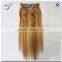 Wholesale grade 7a piano color 100% virgin human hair clip in hair extensions