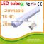 Hot sale 4 feet dimmable led t8 tube fluorescent light 1200mm dimmable tube light led