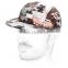 New products sublimation flat short brim 5 panel cap