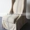 Linen wing back french style provincial dining chair