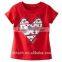 red love tshirt Custom Print Shirts Apparel tops for children