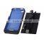 1900mAh External Backup Battery Charger Case Replacement Repair Parts Blue For iPhone 4 /4S Wholesale