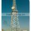 Microwave antenna guy mast and communication tower