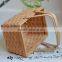 Wholesale custom weaving wooden picnic basket, storage basket