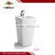Ceramic Bathroom Pedestal Basin,hand Wash Basin, White Color Basin for Hotel