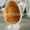 living room leisure colorful fiberglass oval eye ball chair