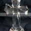 custom made crystal glass cross ornament