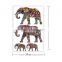 Wall Stickers PVC Elephant Pattern Bedroom Colorful Decoration Home 60X35CM