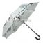 heat transfer printing white color straight rain umbrella