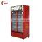 QIAOYI C Small Double Door Glass Door Refrigerator