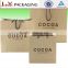 New fashion logo printing paper packaging kraft paper valet bag