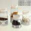 CP066TP07 round glass jar with metal casing