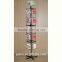 four sides metal floor balloon display rack with rotating function