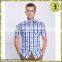 Fashion Non-Iron Short Sleeves Check Shirts For Men