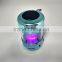 Colorful Led Light Wireless Mini 5V Speaker,support USB Flash Drive,TF Card,FM,line-in