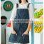 High quality unisex washed denim chef apron pattern with pockets