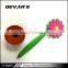 Wholesale cartoon plastic flower shape thick ballpoint pen for promotion