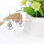 Vintage Fashion Jewelry Rudder Shaped Sliver Plated Drop Earring for Women