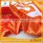 Personalized Orange Chevron With Orange Swirl Minky Baby Minky Blanket