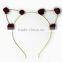 Lovely fabric flower metal ear headband cute alice band