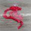 Baby Toddler Girl Headband Red Satin Flower Soft Elastic Headband