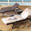 Luxury P.E rattan pool sunbed - Gerneral use outdoor rattan wicker sun lounger