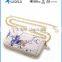 Purse Wallet Design Zipper Case for iPhone 6S with Shoulder Chain Strap