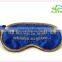 Polyester satin fabric eye mask with earplug and pouch