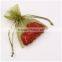 Printed round Drawstring organza bag,organza gift bag for weddings
