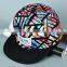 Floral Hawaiian Floral Baseball Cap Flat Brim HipHop Visor Snapback Hat,Custom Floral 6 Panel Snapback Hats