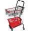 RH-SDB02 Factory Direct Selling Double Basket Shopping Cart