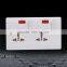 Factory price Double 10A 3 Pin Wall socket