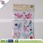 high quality colorful 3d wall sticker card