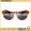 2016 Cat Eye Glasses Designer Veneer Wooden polarized Sunglasses italy design bamboo wood sunglasses