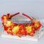 Stock Handmade Soft Multi Color Hair Accessories Headband, Synthetic Flower Fabric Hairbands