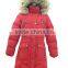 women toggle waist duck down feather quilted puffer coat with fur hood