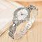 Crystal On the Case Lady Fashion Alloy Quartz Japan Movt Watches
