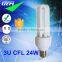 Made In China E27 B22 5-24W 3U Energy Saving Lamp With CE ROHS Certifications