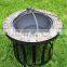 Garden treasures fire pit can bbq brazier