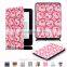 IFC096 Magnet leather flip case cover with pattern for Amazon Kindle tablet