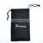 soft wholesale logo print sunglasses PU pouch with drawnstring