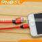 Professional cable companies high quality leather micro usb data cable for iphone 6 6s 6plus