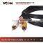 2015 Top Selling 3 RCA Male to 3 RCA Male AV Cable for Mini DV TV