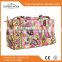 Factory wholesale unique side by women small quilted cotton travel duffle bag